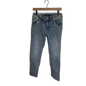 Hudson Los Angeles‎ Womens Blue Skinny Jeans Flap Pocket Size 6 Medium Wash
